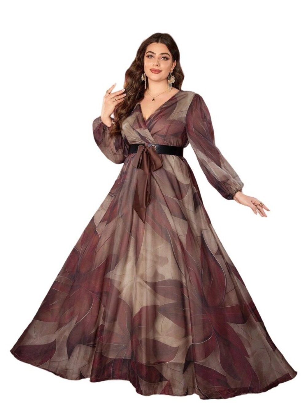 Women's Plus Size Sequin Dress Luxurious Style Formal Cocktail Evening Party